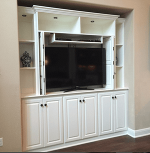 Built-In Entertainment Center - Architectural Recess TheBoxWoodShop