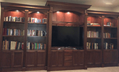 Built-In Entertainment Center - Full Wall TheBoxWoodShop