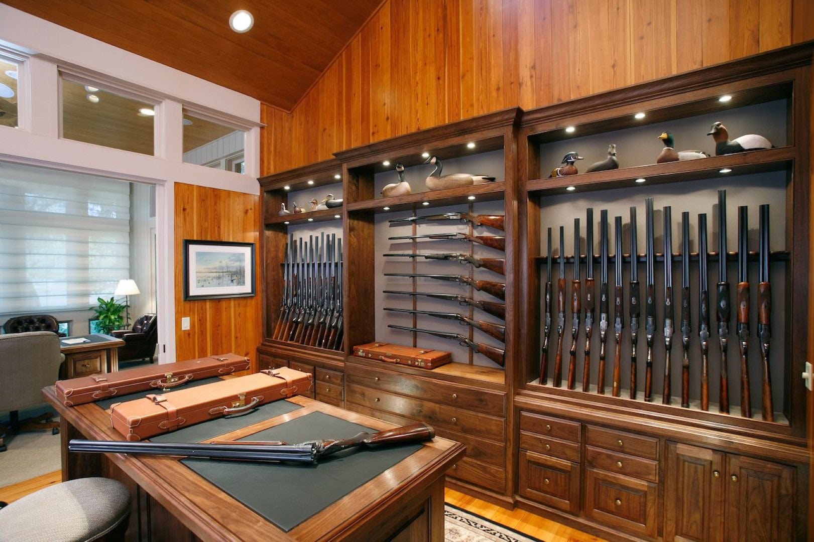 Gun Cabinet Turned Table Tactical Walls End Table