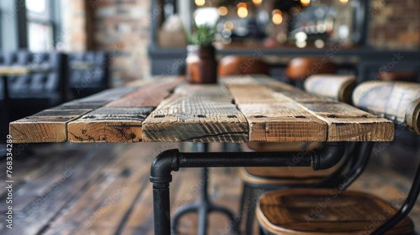 Steampunk Dining Table TheBoxWoodShop