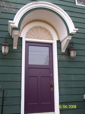 Vintage Entry Door & Fanlight Restoration TheBoxWoodShop
